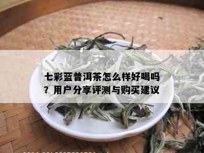 七彩蓝普洱茶怎么样好喝吗？用户分享评测与购买建议