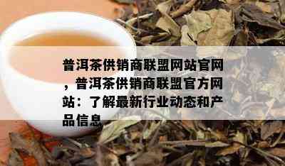 普洱茶供销商联盟网站官网，普洱茶供销商联盟官方网站：了解最新行业动态和产品信息