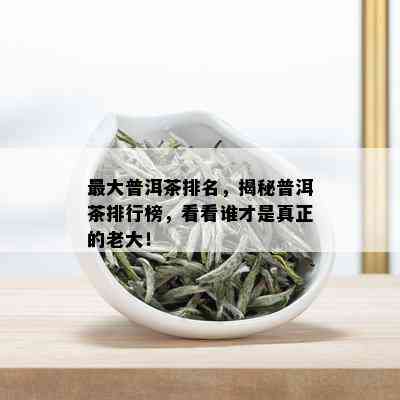 更大普洱茶排名，揭秘普洱茶排行榜，看看谁才是真正的老大！