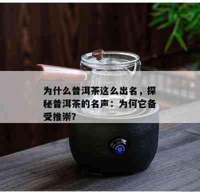 为什么普洱茶这么出名，探秘普洱茶的名声：为何它备受推崇？