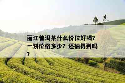 丽江普洱茶什么价位好喝？一饼价格多少？还抽得到吗？