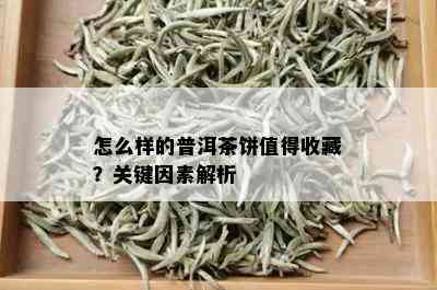 怎么样的普洱茶饼值得收藏？关键因素解析