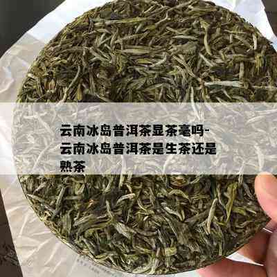 云南冰岛普洱茶显茶毫吗-云南冰岛普洱茶是生茶还是熟茶