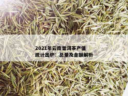 2021年云南普洱茶产值统计出炉：总量及金额解析