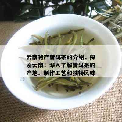 云南特产普洱茶的介绍，探索云南：深入了解普洱茶的产地、制作工艺和独特风味