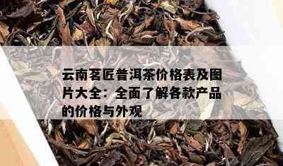 云南茗匠普洱茶价格表及图片大全：全面了解各款产品的价格与外观