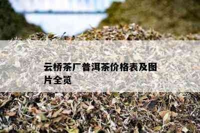 云桥茶厂普洱茶价格表及图片全览