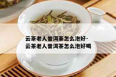 云茶老人普洱茶怎么泡好-云茶老人普洱茶怎么泡好喝