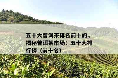 五十大普洱茶排名前十的，揭秘普洱茶市场：五十大排行榜（前十名）