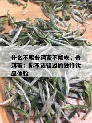 什么不喝普洱茶不能吃，普洱茶：你不该错过的独特饮品体验