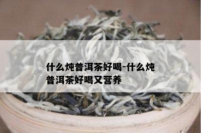 什么炖普洱茶好喝-什么炖普洱茶好喝又营养