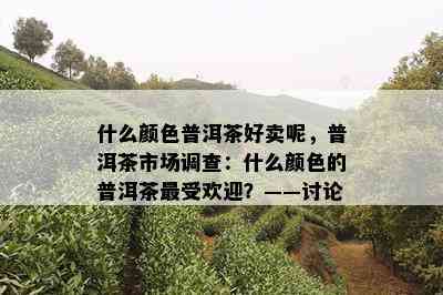 什么颜色普洱茶好卖呢，普洱茶市场调查：什么颜色的普洱茶更受欢迎？——讨论