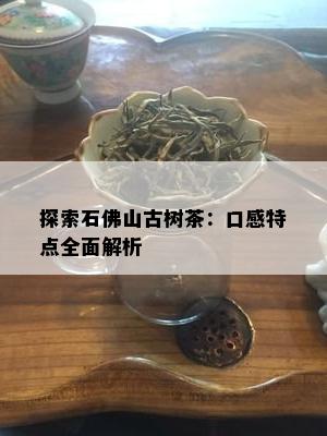 探索石佛山古树茶：口感特点全面解析