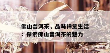 佛山普洱茶，品味禅意生活：探索佛山普洱茶的魅力