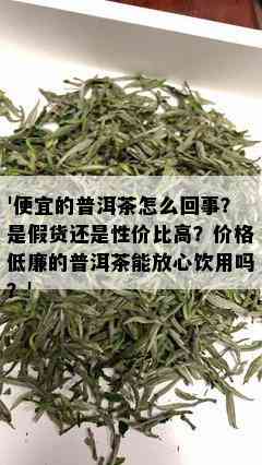 '便宜的普洱茶怎么回事？是假货还是性价比高？价格低廉的普洱茶能放心饮用吗？'