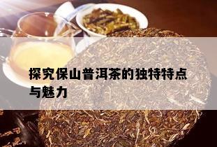 探究保山普洱茶的独特特点与魅力