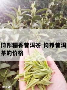 倚邦糯香普洱茶-倚邦普洱茶的价格