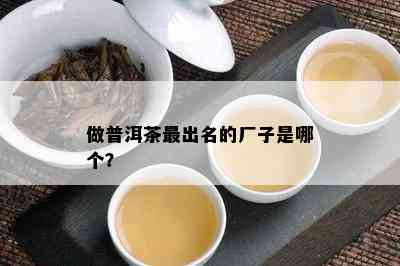 做普洱茶最出名的厂子是哪个？