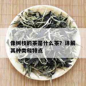 像树枝的茶是什么茶？详解其种类和特点