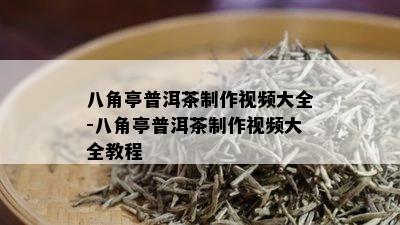 八角亭普洱茶制作视频大全-八角亭普洱茶制作视频大全教程