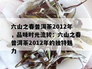 六山之春普洱茶2012年，品味时光流转：六山之春普洱茶2012年的独特魅力