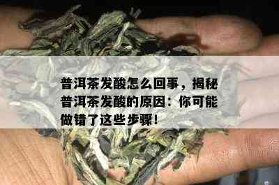 普洱茶发酸怎么回事，揭秘普洱茶发酸的原因：你可能做错了这些步骤！