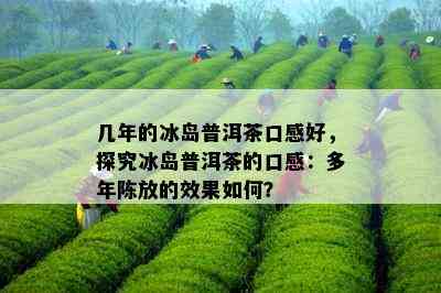 几年的冰岛普洱茶口感好，探究冰岛普洱茶的口感：多年陈放的效果如何？