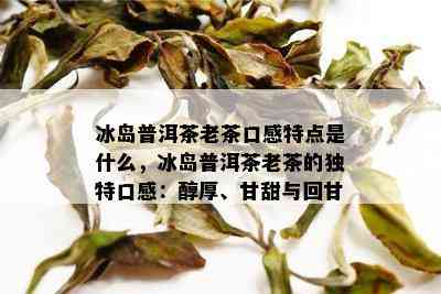 冰岛普洱茶老茶口感特点是什么，冰岛普洱茶老茶的独特口感：醇厚、甘甜与回甘