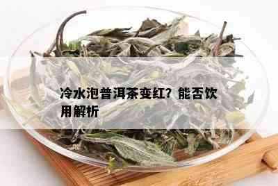 冷水泡普洱茶变红？能否饮用解析