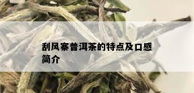 刮风寨普洱茶的特点及口感简介