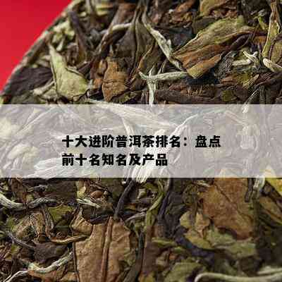 十大进阶普洱茶排名：盘点前十名知名及产品