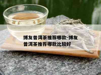 博友普洱茶推荐哪款-博友普洱茶推荐哪款比较好