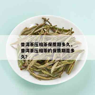 普洱茶压缩茶保质期多久，普洱茶压缩茶的保质期是多久？