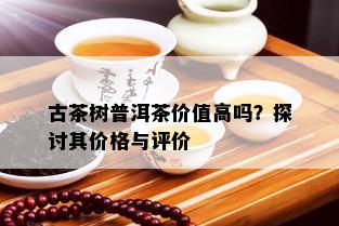 古茶树普洱茶价值高吗？探讨其价格与评价