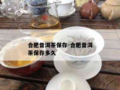 合肥普洱茶保存-合肥普洱茶保存多久