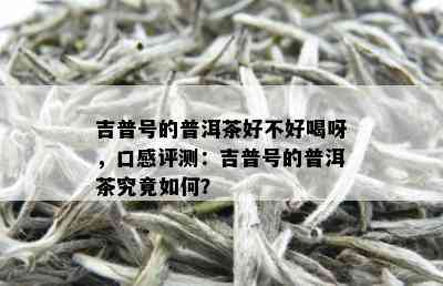 吉普号的普洱茶好不好喝呀，口感评测：吉普号的普洱茶究竟如何？