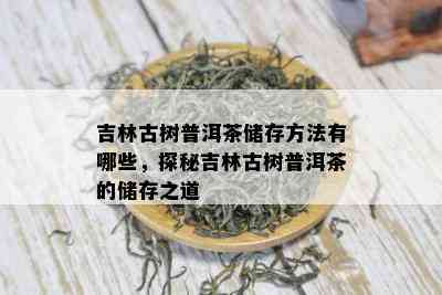 吉林古树普洱茶储存方法有哪些，探秘吉林古树普洱茶的储存之道