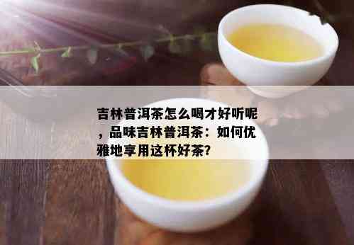 吉林普洱茶怎么喝才好听呢，品味吉林普洱茶：如何优雅地享用这杯好茶？