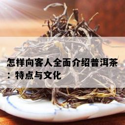 怎样向客人全面介绍普洱茶：特点与文化