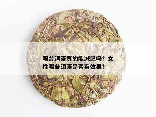 喝普洱茶真的能减肥吗？女性喝普洱茶是否有效果？