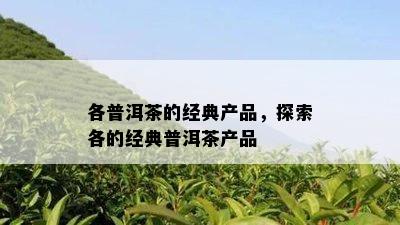 各普洱茶的经典产品，探索各的经典普洱茶产品