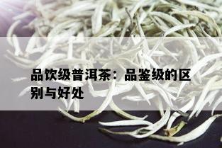 品饮级普洱茶：品鉴级的区别与好处