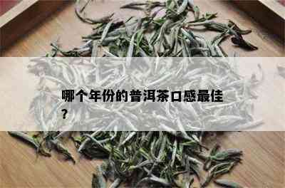 哪个年份的普洱茶口感更佳？