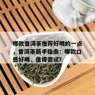 哪款普洱茶推荐好喝的一点，普洱茶新手指南：哪款口感好喝，值得尝试？