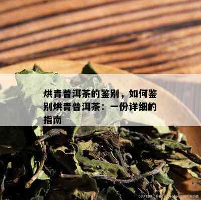 烘青普洱茶的鉴别，如何鉴别烘青普洱茶：一份详细的指南