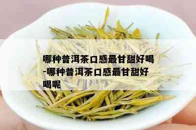 哪种普洱茶口感最甘甜好喝-哪种普洱茶口感最甘甜好喝呢