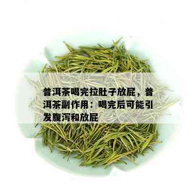 普洱茶喝完拉肚子放屁，普洱茶副作用：喝完后可能引发腹泻和放屁