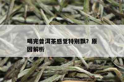 喝完普洱茶感觉特别飘？原因解析