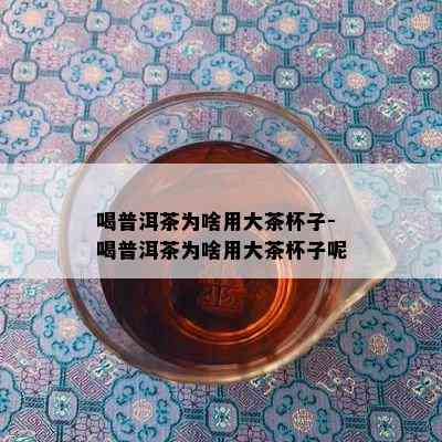 喝普洱茶为啥用大茶杯子-喝普洱茶为啥用大茶杯子呢