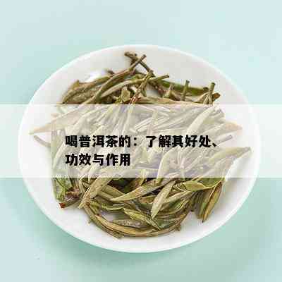 喝普洱茶的：了解其好处、功效与作用